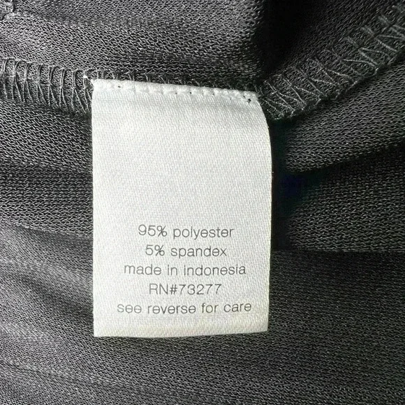 ELIZABETH AND JAMES Kohls Black Oversized Drop Waist Long Sleeve Dress Sz Small - Picture 11 of 12